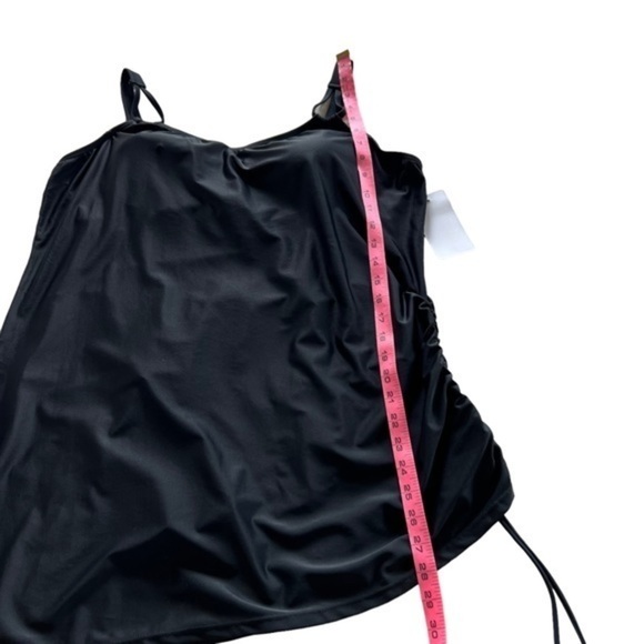 Meet Curve Black Classic Adjustable Stretch Straps One Piece Swimsuit. - Picture 15 of 16